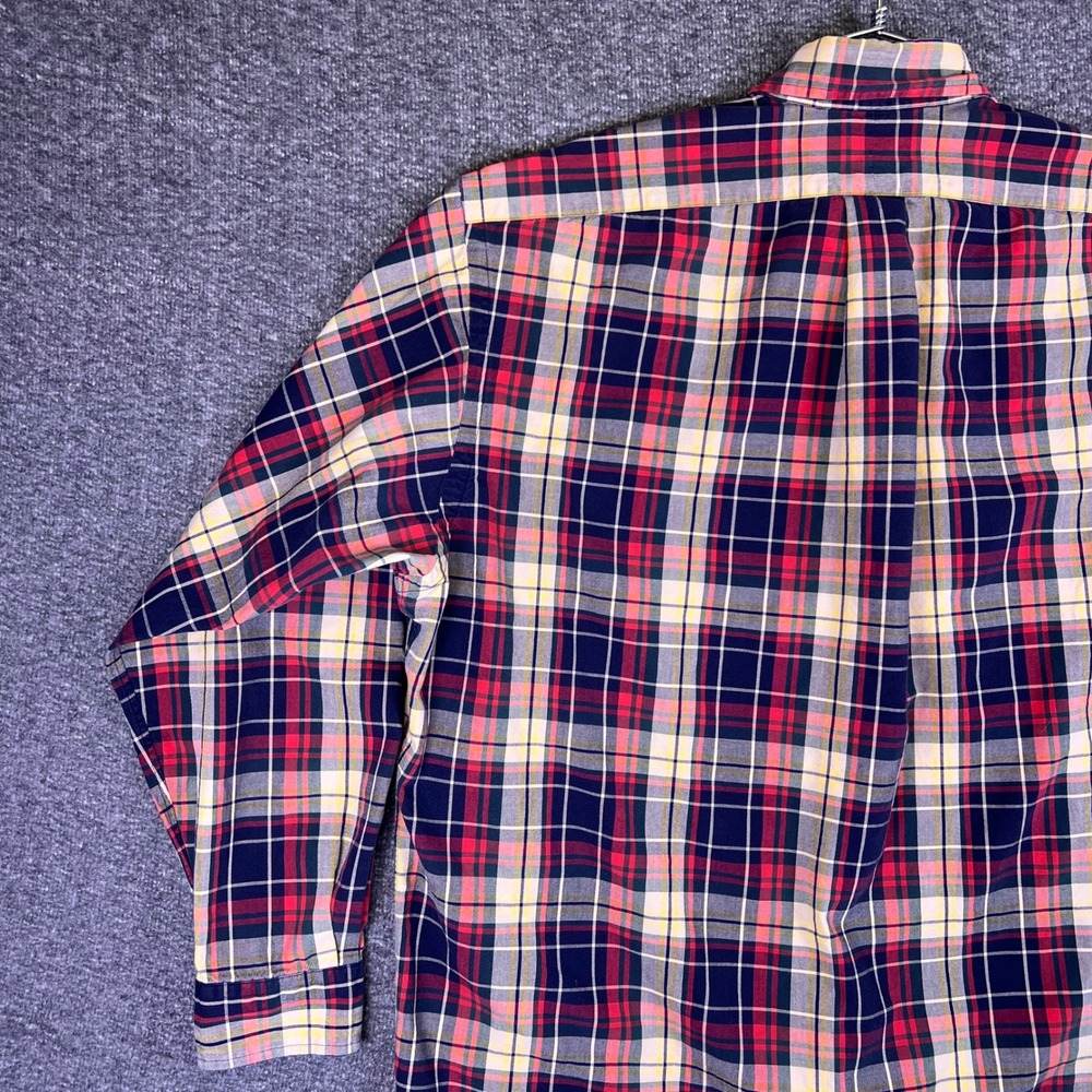 VTG Ralph Lauren Shirt Mens Large Plaid Blake Preppy Casual Button Down Tartan - Picture 12 of 15